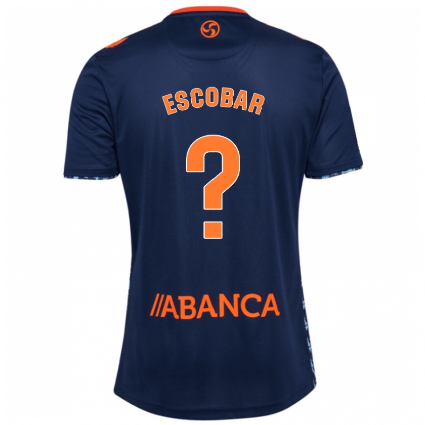 Kandiny Gyermek Jordi Escobar #0 Sötétkék Idegenbeli Jersey 2024/25 Mez Póló Ing