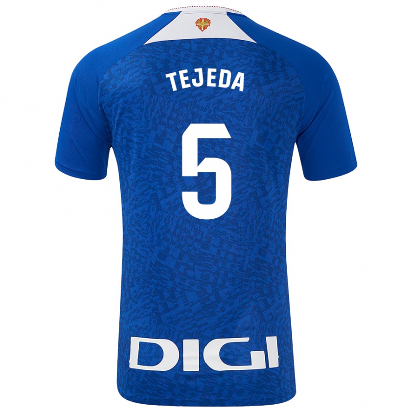 Kandiny Gyermek Diego Tejeda #5 Királykék Idegenbeli Jersey 2024/25 Mez Póló Ing