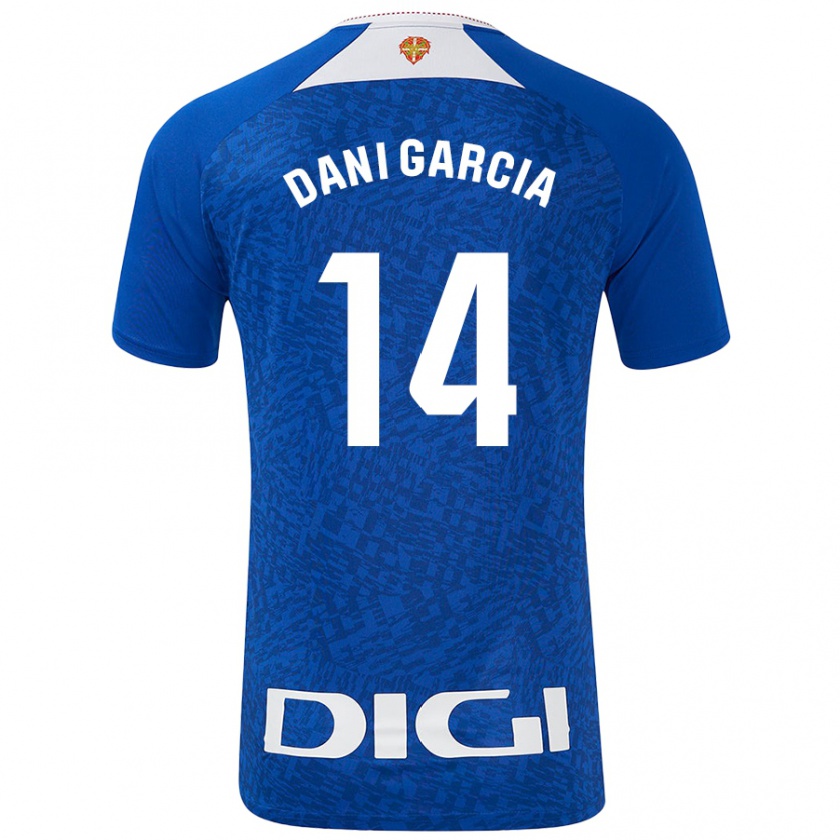 Kandiny Gyermek Dani García #14 Királykék Idegenbeli Jersey 2024/25 Mez Póló Ing