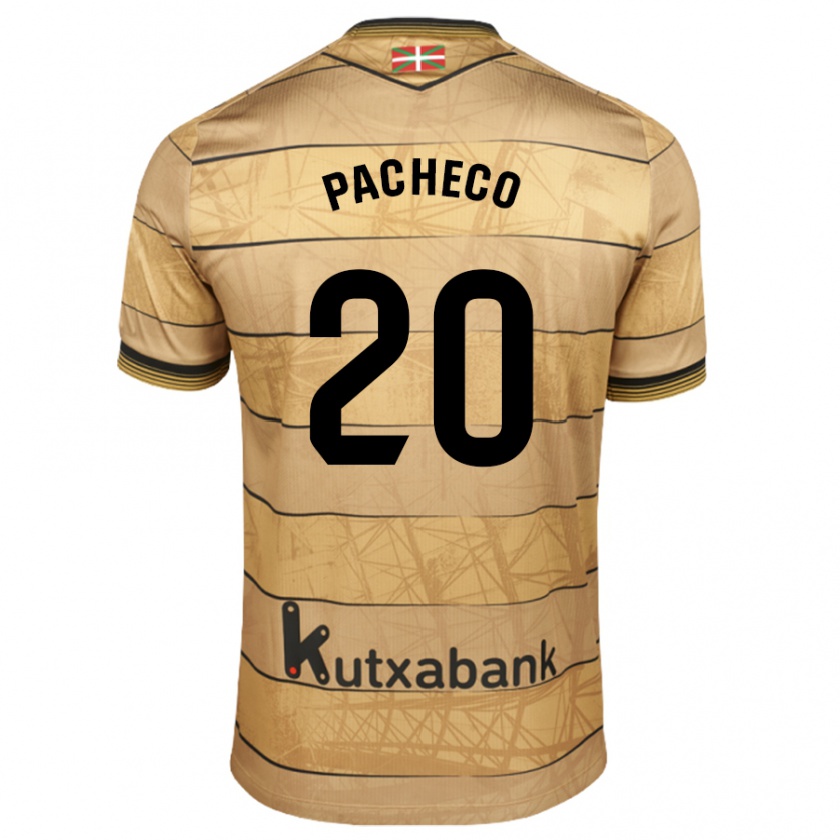 Kandiny Gyermek Jon Pacheco #20 Barna Idegenbeli Jersey 2024/25 Mez Póló Ing