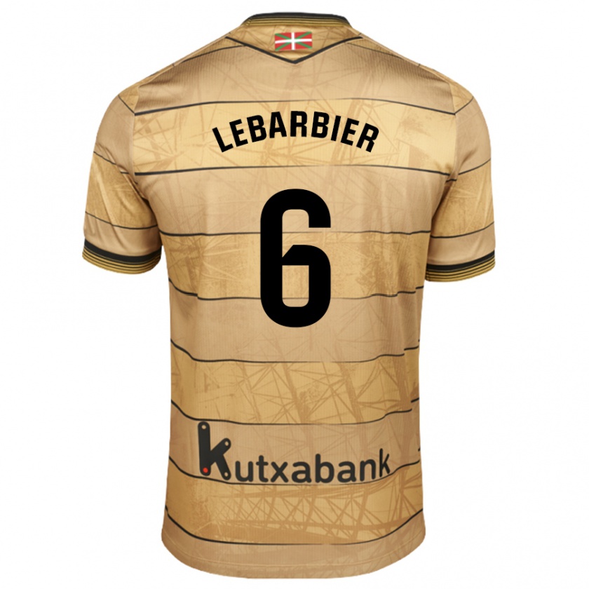 Kandiny Gyermek Alex Lebarbier #6 Barna Idegenbeli Jersey 2024/25 Mez Póló Ing