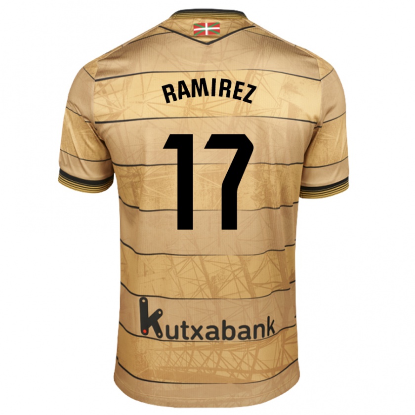 Kandiny Gyermek Darío Ramírez #17 Barna Idegenbeli Jersey 2024/25 Mez Póló Ing