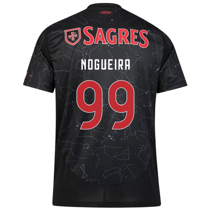 Kandiny Gyermek Beatriz Nogueira #99 Fekete Piros Idegenbeli Jersey 2024/25 Mez Póló Ing