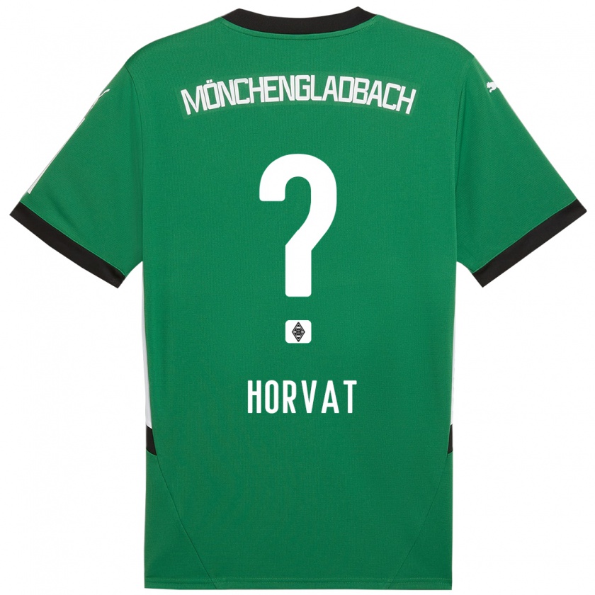 Kandiny Gyermek Niko Horvat #0 Zöld Fehér Idegenbeli Jersey 2024/25 Mez Póló Ing