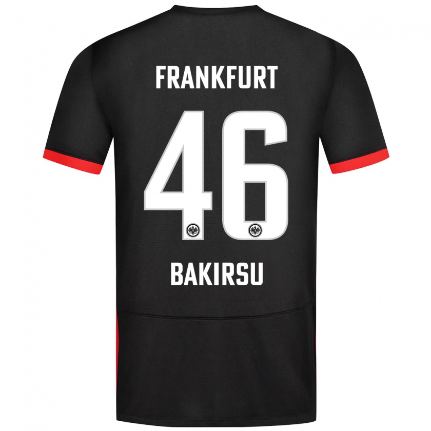 Kandiny Gyermek Hüseyin Bakirsu #46 Fekete Idegenbeli Jersey 2024/25 Mez Póló Ing