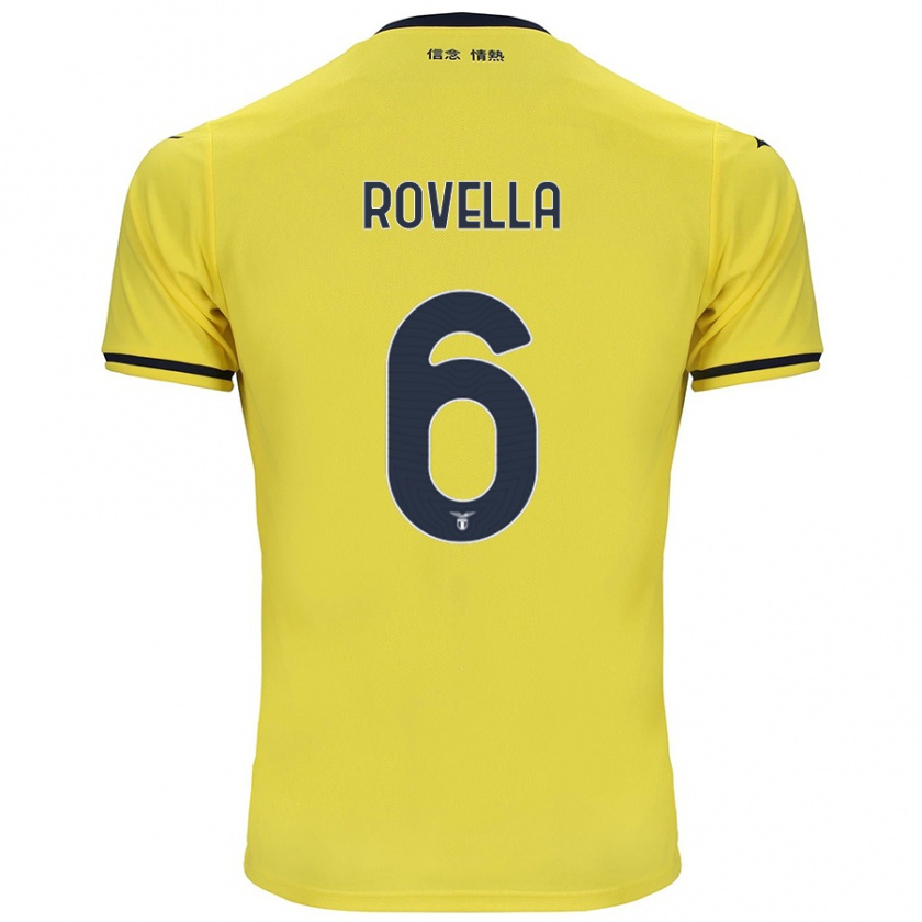 Kandiny Gyermek Nicolò Rovella #6 Sárga Idegenbeli Jersey 2024/25 Mez Póló Ing