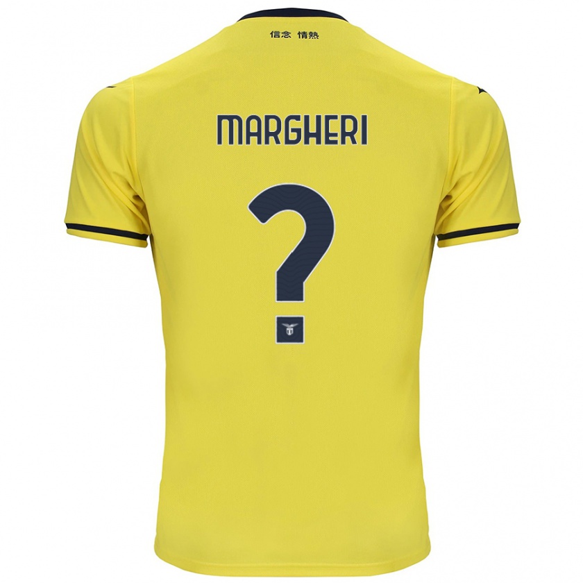 Kandiny Gyermek Emanuele Margheri #0 Sárga Idegenbeli Jersey 2024/25 Mez Póló Ing