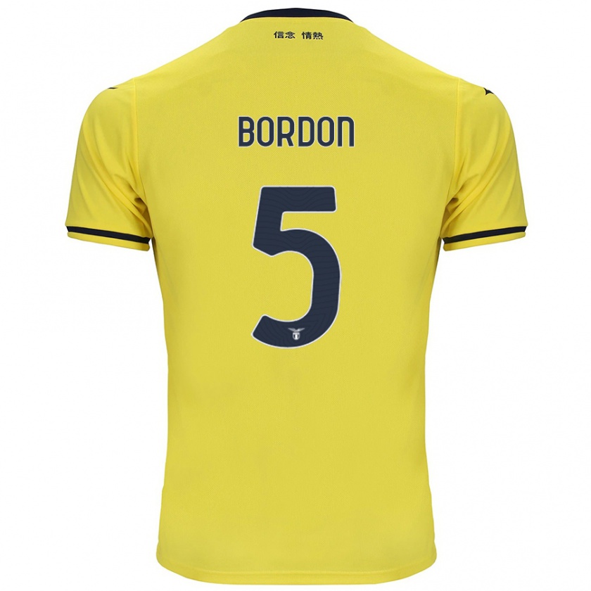 Kandiny Gyermek Filipe Bordon #5 Sárga Idegenbeli Jersey 2024/25 Mez Póló Ing