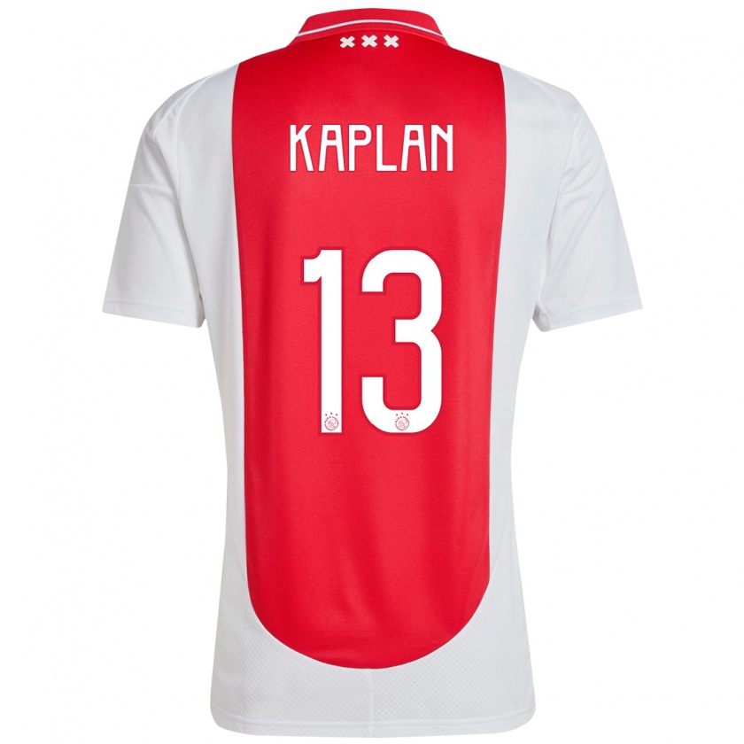 Kandiny Férfi Ahmetcan Kaplan #13 Piros Fehér Hazai Jersey 2024/25 Mez Póló Ing