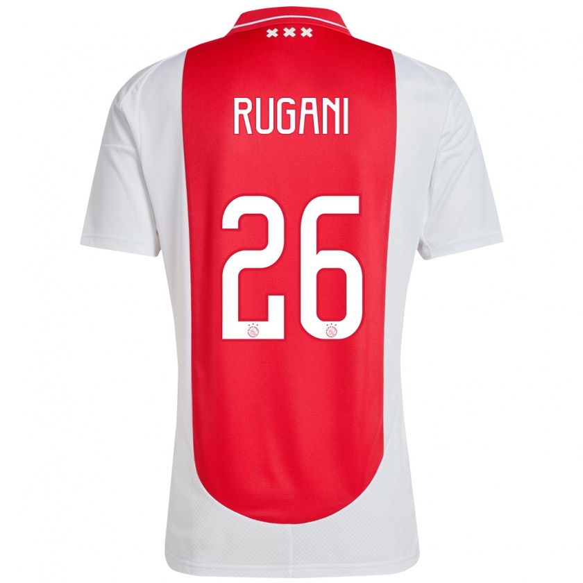 Kandiny Férfi Daniele Rugani #26 Piros Fehér Hazai Jersey 2024/25 Mez Póló Ing