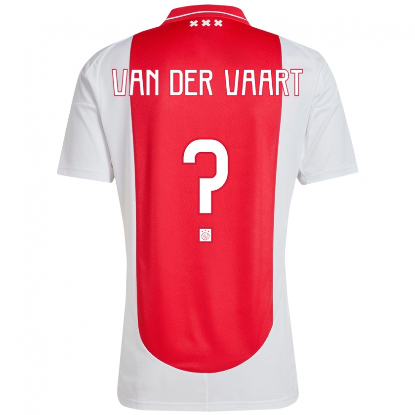 Kandiny Férfi Damian Van Der Vaart #0 Piros Fehér Hazai Jersey 2024/25 Mez Póló Ing