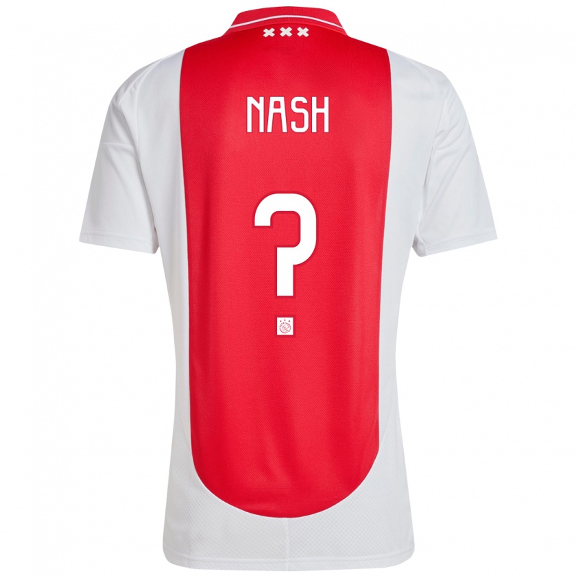 Kandiny Férfi Pharell Nash #0 Piros Fehér Hazai Jersey 2024/25 Mez Póló Ing