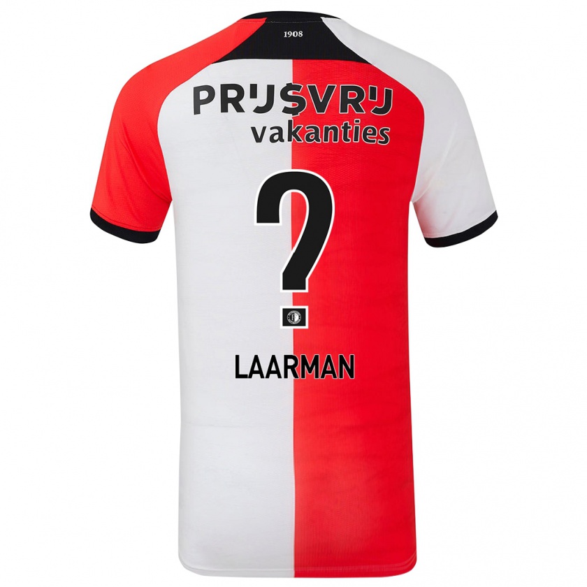 Kandiny Férfi Jimmi Laarman #0 Piros Fehér Hazai Jersey 2024/25 Mez Póló Ing