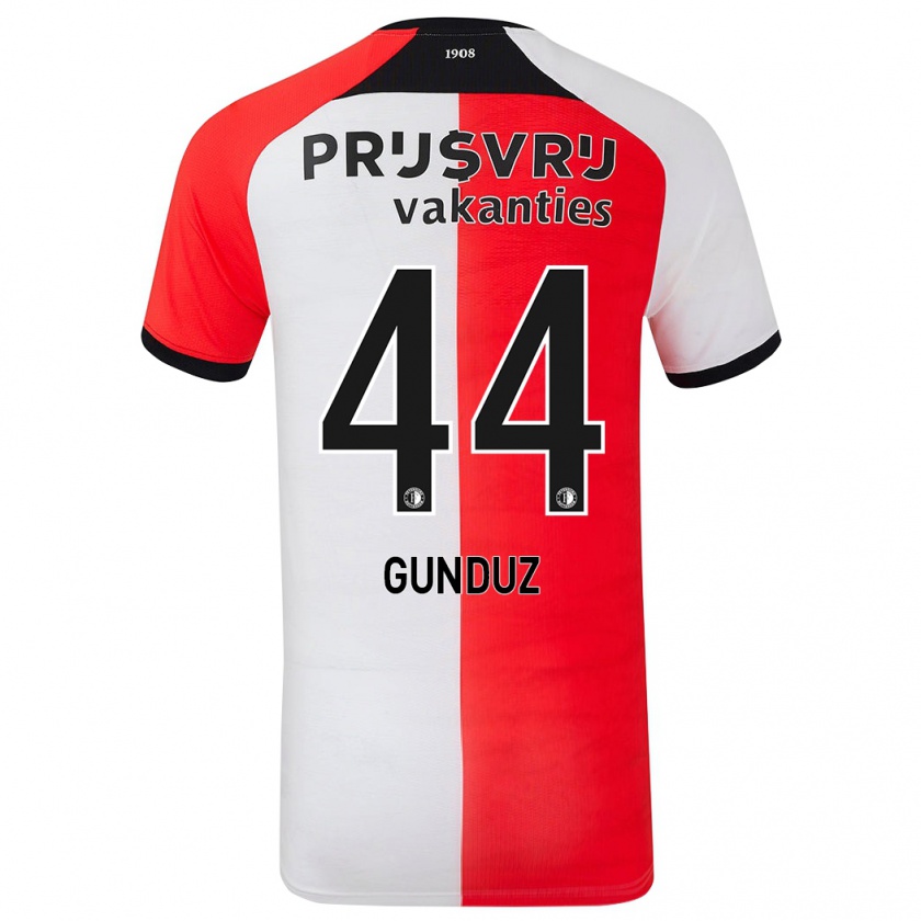 Kandiny Férfi Omer Gunduz #44 Piros Fehér Hazai Jersey 2024/25 Mez Póló Ing