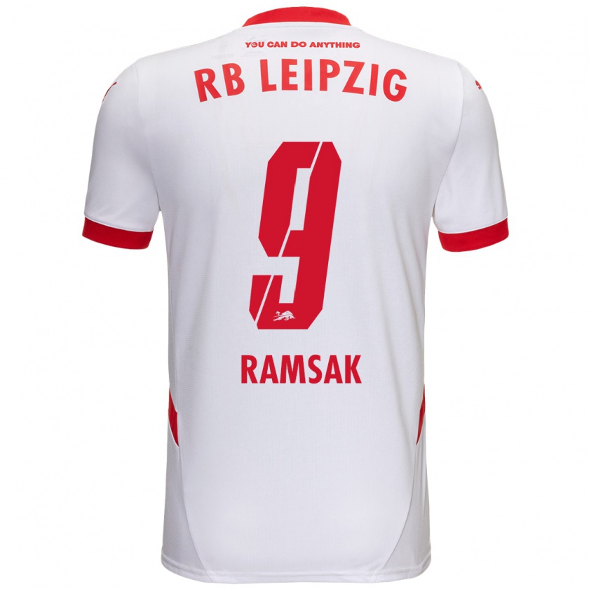 Kandiny Férfi Robert Ramsak #9 Fehér Piros Hazai Jersey 2024/25 Mez Póló Ing