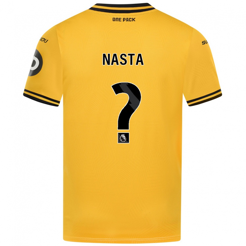 Kandiny Férfi Arthur Nasta #0 Sárga Hazai Jersey 2024/25 Mez Póló Ing