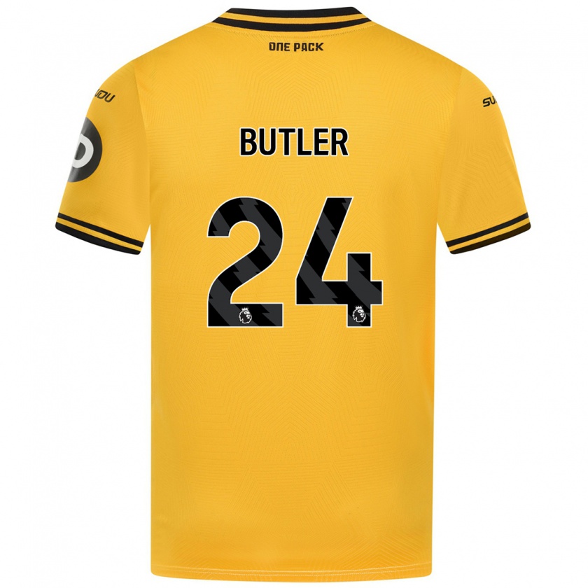 Kandiny Férfi Elli Butler #24 Sárga Hazai Jersey 2024/25 Mez Póló Ing