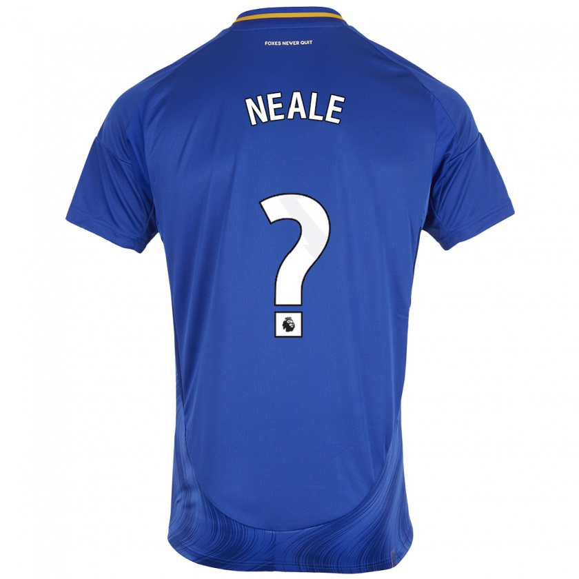 Kandiny Férfi Tommy Neale #0 Kék Fehér Hazai Jersey 2024/25 Mez Póló Ing