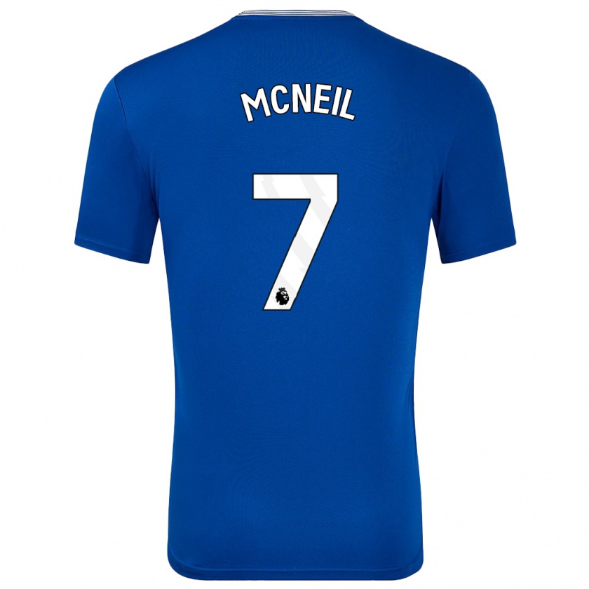 Kandiny Férfi Dwight Mcneil #7 Kék -Val Hazai Jersey 2024/25 Mez Póló Ing