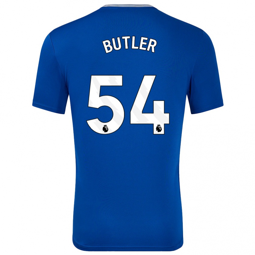 Kandiny Férfi Jack Butler #54 Kék -Val Hazai Jersey 2024/25 Mez Póló Ing