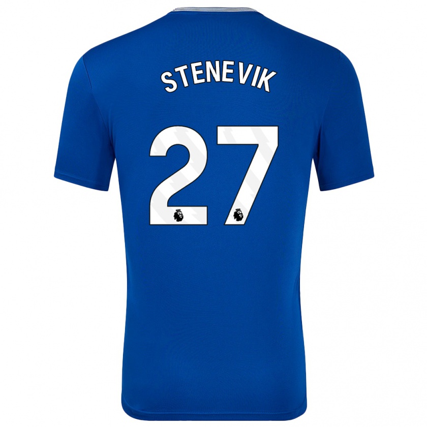 Kandiny Férfi Elise Stenevik #27 Kék -Val Hazai Jersey 2024/25 Mez Póló Ing