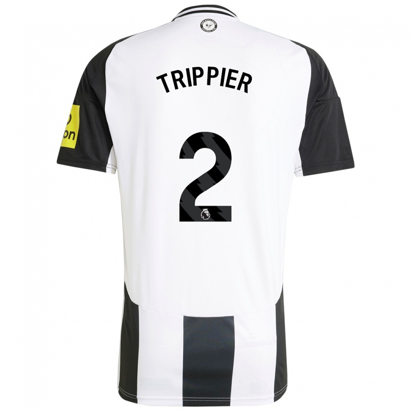 Kandiny Férfi Kieran Trippier #2 Fehér Fekete Hazai Jersey 2024/25 Mez Póló Ing