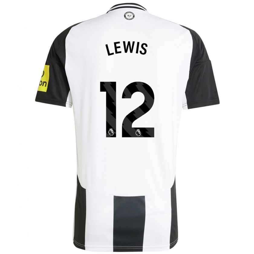 Kandiny Férfi Jamal Lewis #12 Fehér Fekete Hazai Jersey 2024/25 Mez Póló Ing