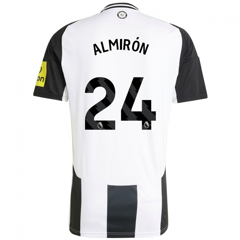 Kandiny Férfi Miguel Almirón #24 Fehér Fekete Hazai Jersey 2024/25 Mez Póló Ing