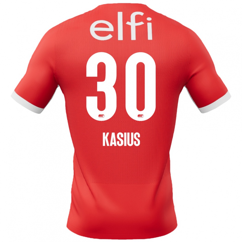 Kandiny Férfi Denso Kasius #30 Piros Fehér Hazai Jersey 2024/25 Mez Póló Ing