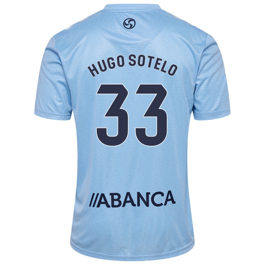 Kandiny Férfi Hugo Sotelo #33 Ég Kék Hazai Jersey 2024/25 Mez Póló Ing