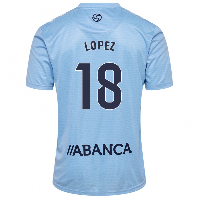 Kandiny Férfi Joel López #18 Ég Kék Hazai Jersey 2024/25 Mez Póló Ing