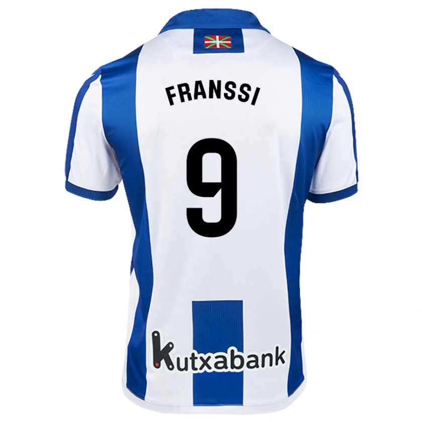 Kandiny Férfi Sanni Franssi #9 Fehér Kék Hazai Jersey 2024/25 Mez Póló Ing