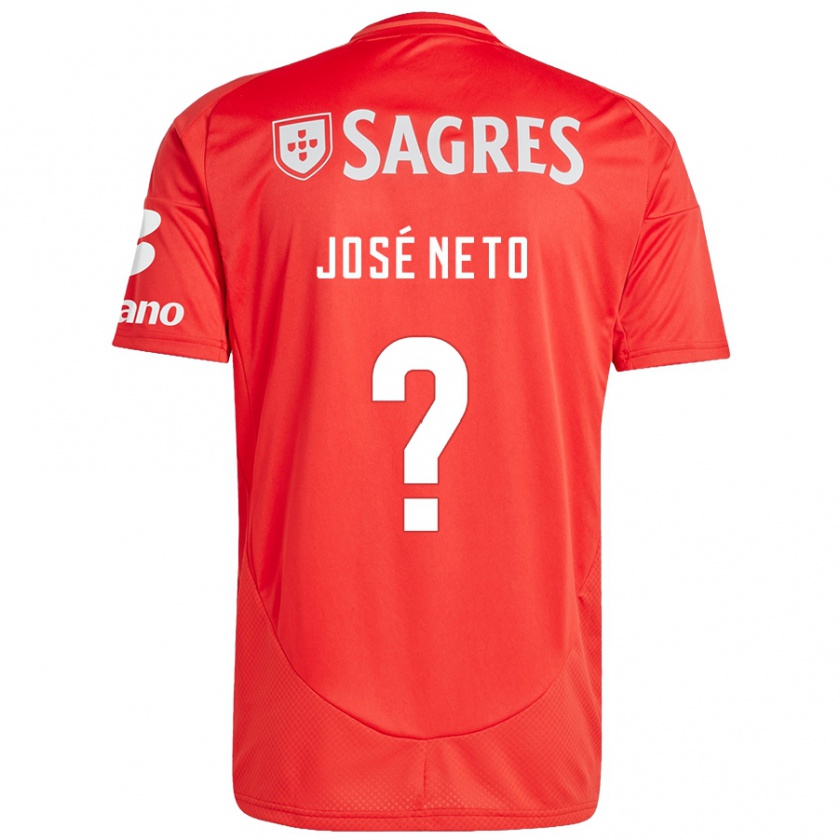 Kandiny Férfi José Neto #0 Piros Fehér Hazai Jersey 2024/25 Mez Póló Ing