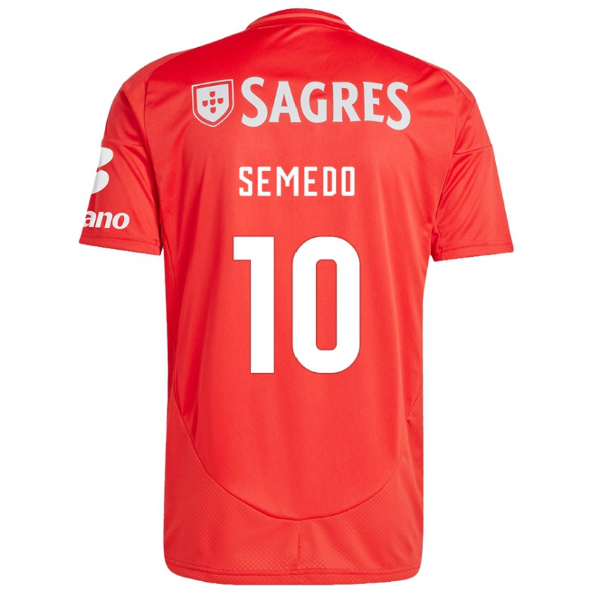 Kandiny Férfi Andreson Semedo #10 Piros Fehér Hazai Jersey 2024/25 Mez Póló Ing