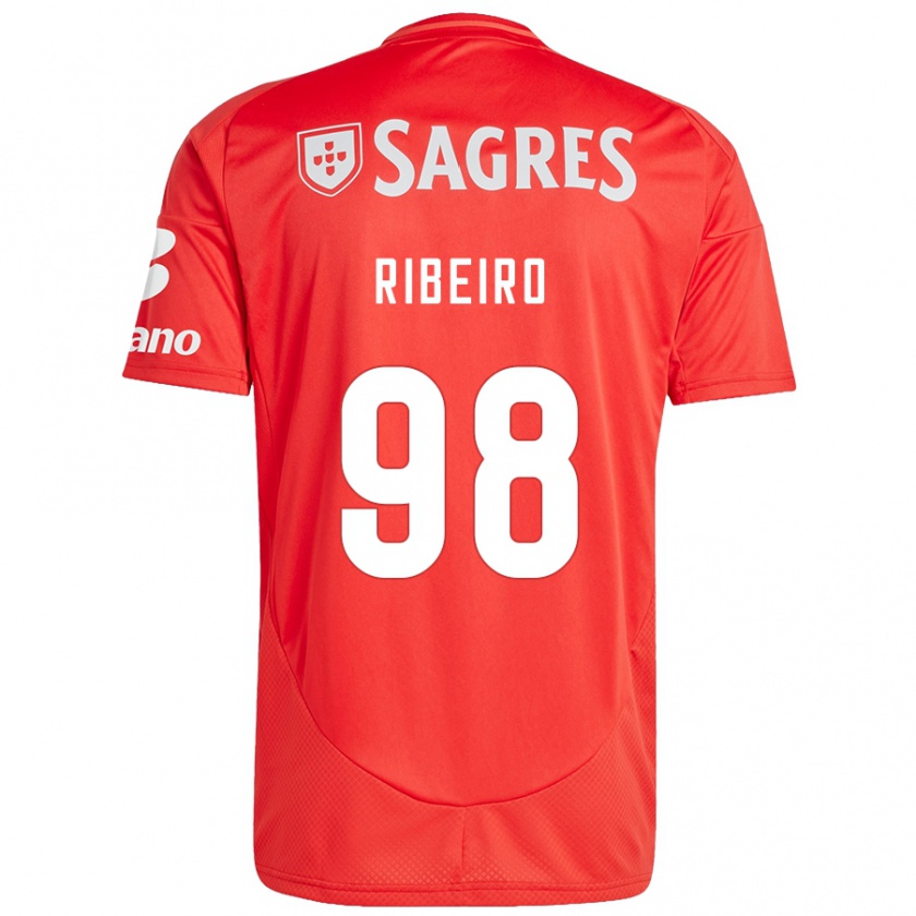 Kandiny Férfi Ricardo Ribeiro #98 Piros Fehér Hazai Jersey 2024/25 Mez Póló Ing