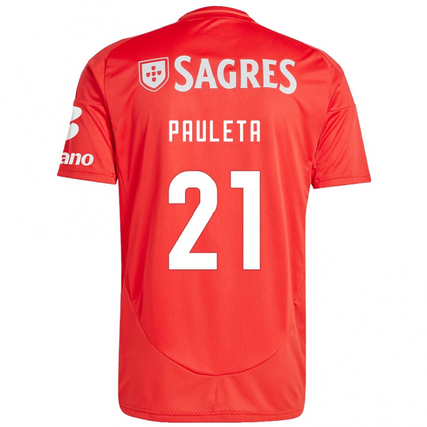 Kandiny Férfi Pauleta #21 Piros Fehér Hazai Jersey 2024/25 Mez Póló Ing