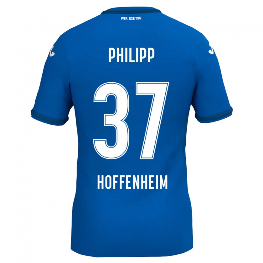 Kandiny Férfi Luca Philipp #37 Királykék Hazai Jersey 2024/25 Mez Póló Ing