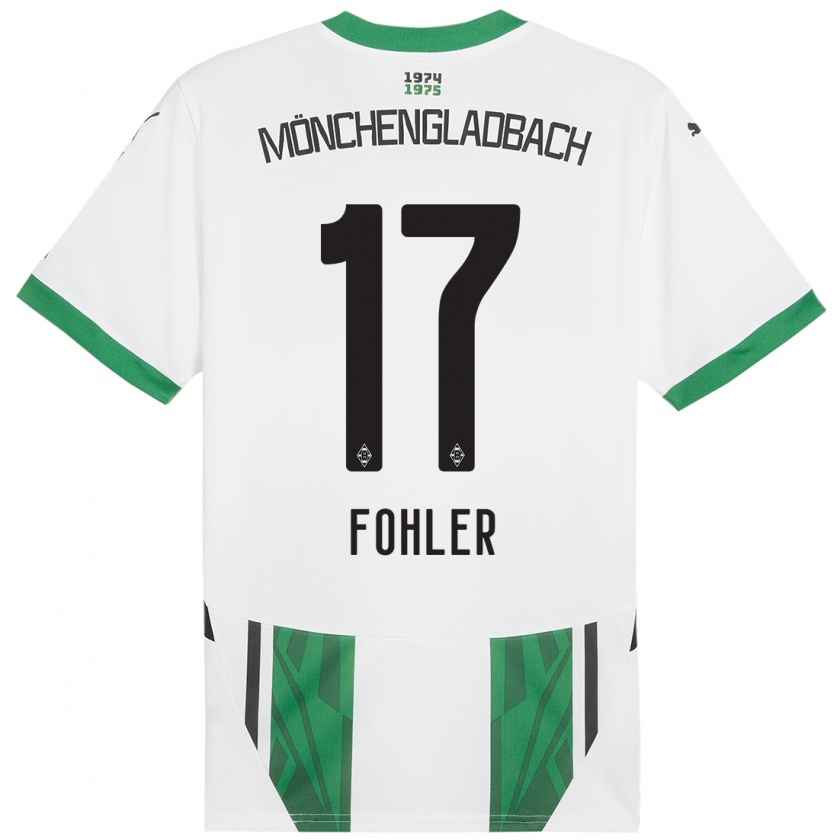 Kandiny Férfi Selma Fohler #17 Fehér Zöld Hazai Jersey 2024/25 Mez Póló Ing