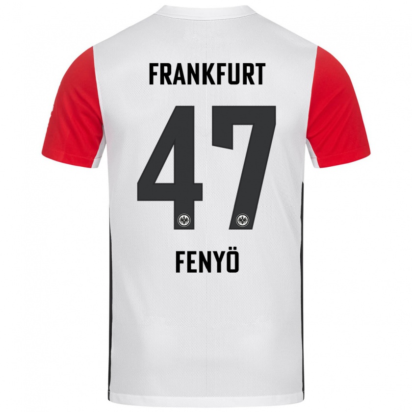 Kandiny Férfi Noah Fenyő #47 Fehér Piros Hazai Jersey 2024/25 Mez Póló Ing