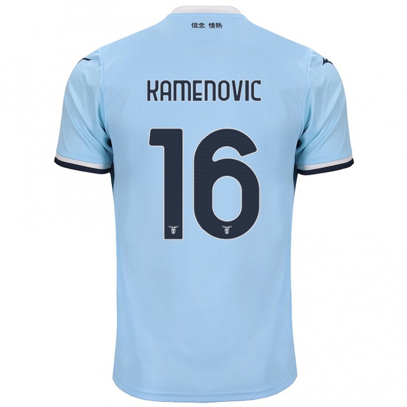 Kandiny Férfi Dimitrije Kamenović #16 Kék Hazai Jersey 2024/25 Mez Póló Ing