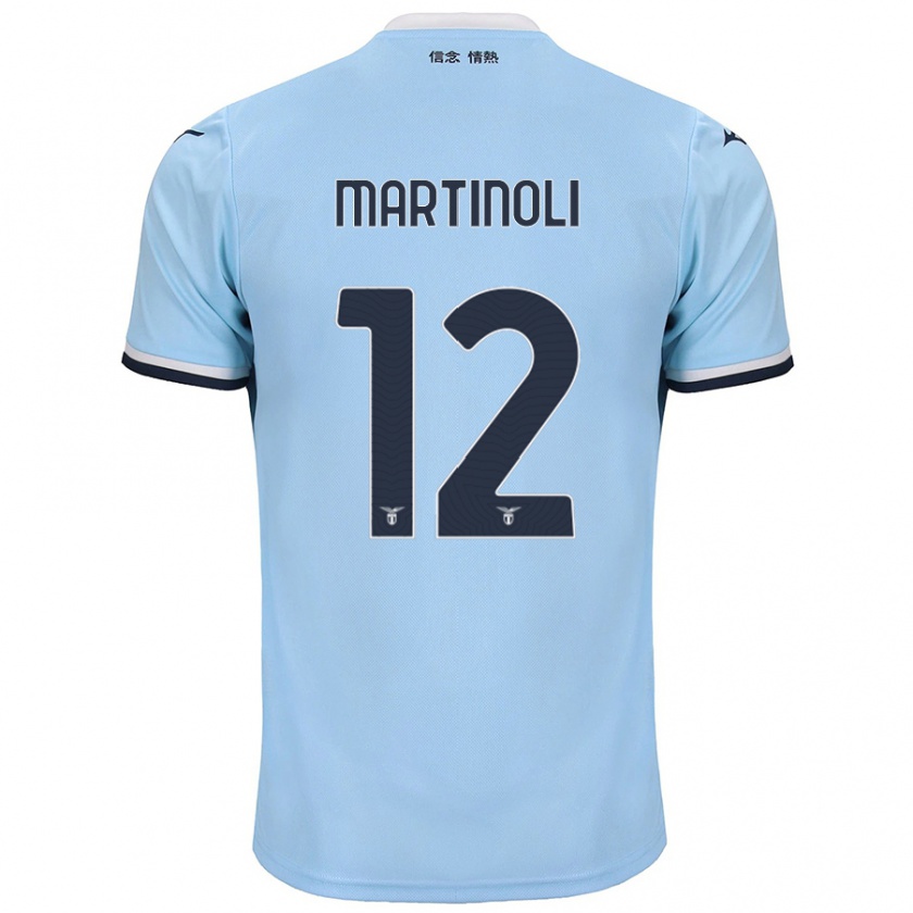 Kandiny Férfi Elettra Martinoli #12 Kék Hazai Jersey 2024/25 Mez Póló Ing