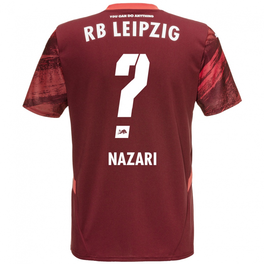 Kandiny Férfi Alireza Nazari #0 Burgundia Idegenbeli Jersey 2024/25 Mez Póló Ing