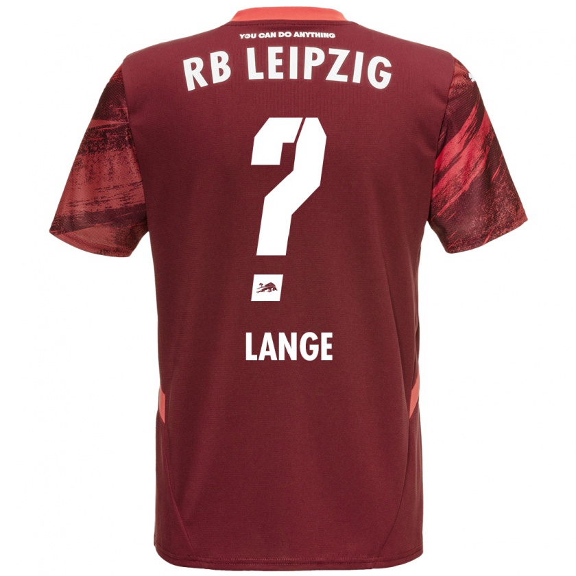 Kandiny Férfi Oskar Lange #0 Burgundia Idegenbeli Jersey 2024/25 Mez Póló Ing