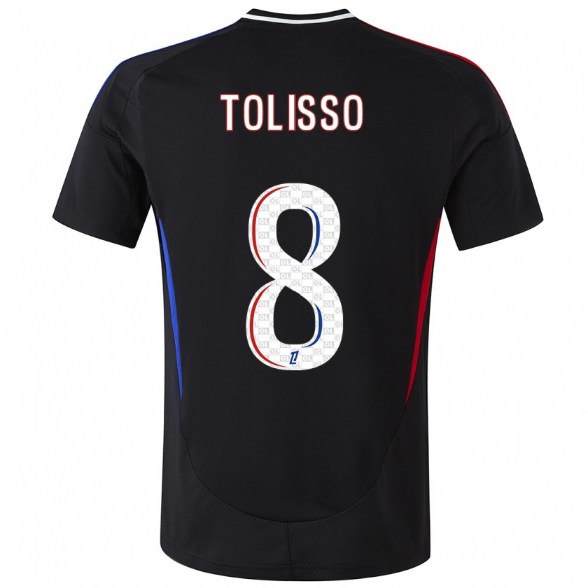 Kandiny Férfi Corentin Tolisso #8 Fekete Idegenbeli Jersey 2024/25 Mez Póló Ing