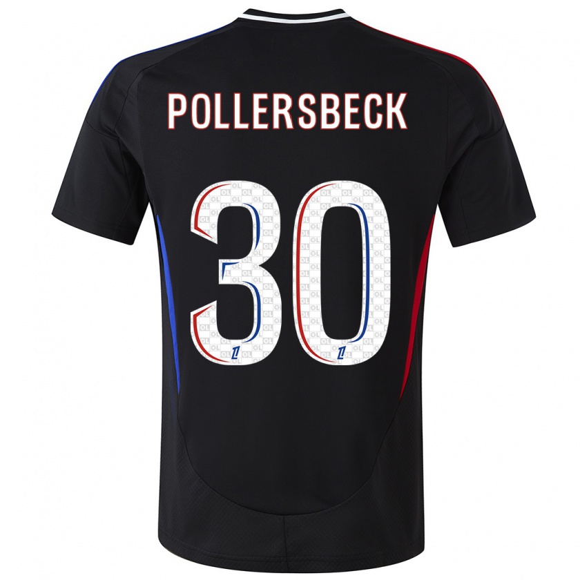 Kandiny Férfi Julian Pollersbeck #30 Fekete Idegenbeli Jersey 2024/25 Mez Póló Ing