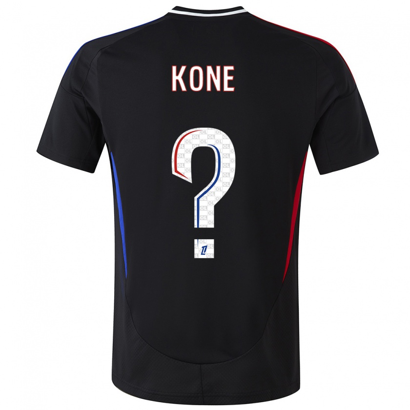 Kandiny Férfi Youssouf Kone #0 Fekete Idegenbeli Jersey 2024/25 Mez Póló Ing