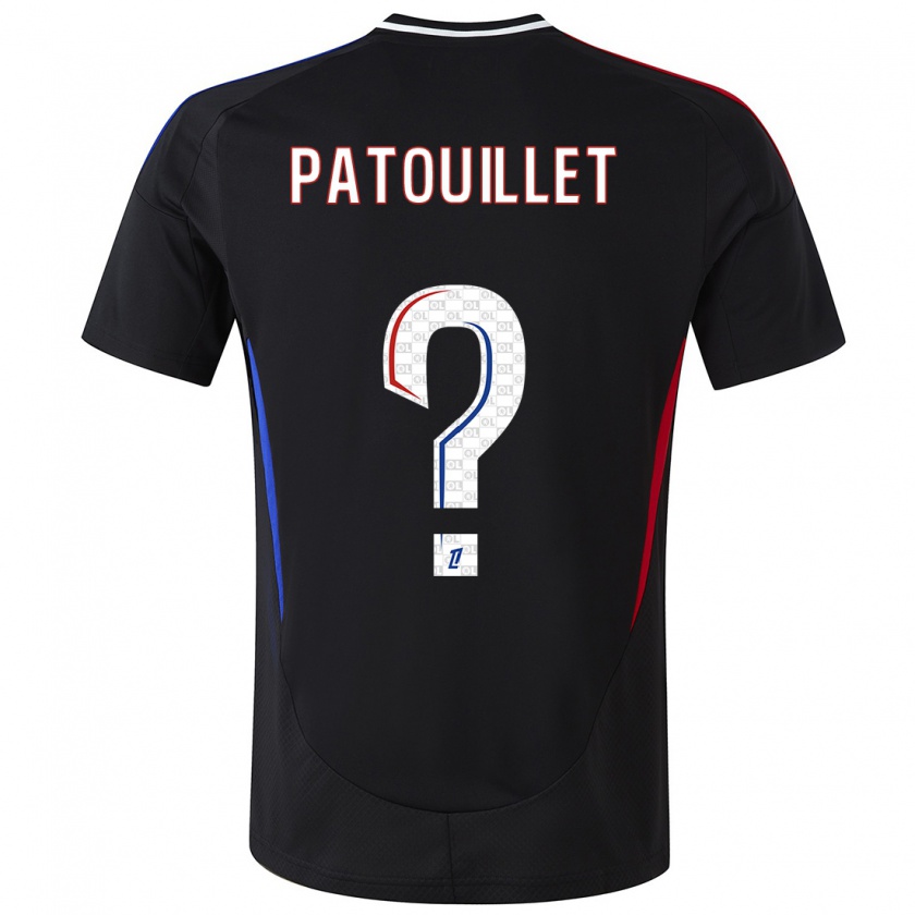 Kandiny Férfi Mathieu Patouillet #0 Fekete Idegenbeli Jersey 2024/25 Mez Póló Ing