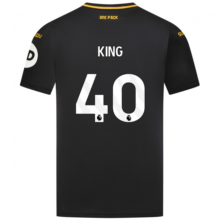 Kandiny Férfi Tom King #40 Fekete Idegenbeli Jersey 2024/25 Mez Póló Ing