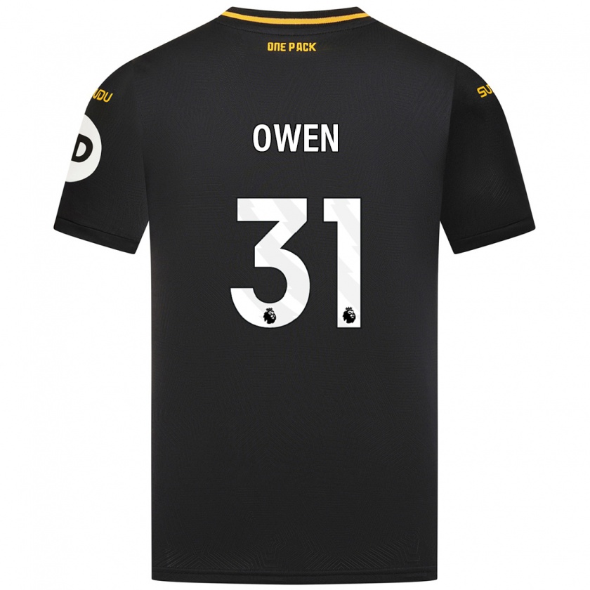 Kandiny Férfi Skye Owen #31 Fekete Idegenbeli Jersey 2024/25 Mez Póló Ing