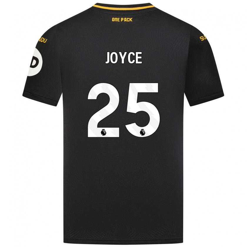 Kandiny Férfi Leonie Joyce #25 Fekete Idegenbeli Jersey 2024/25 Mez Póló Ing